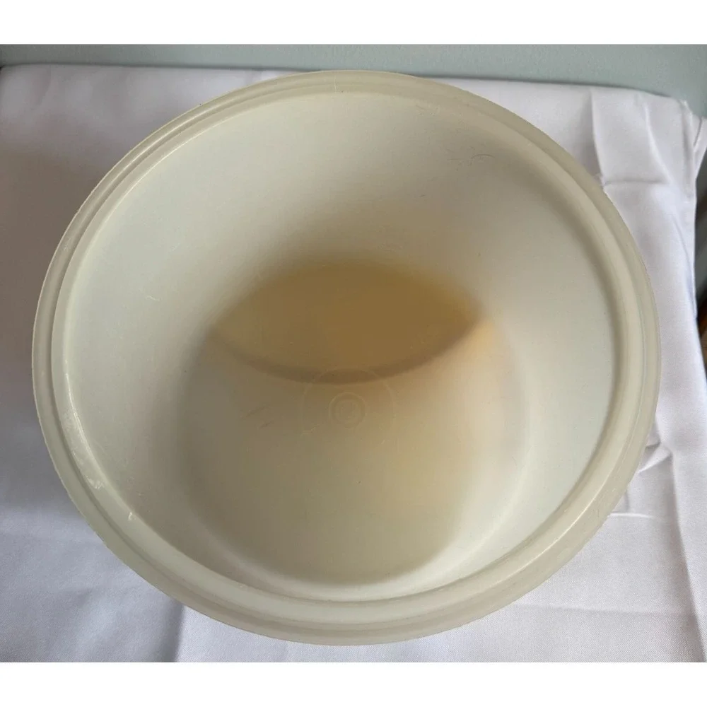Vintage 80s Tupperware Harvest Gold Plastic Cake Keeper Carrier Durable